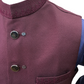 Premium Wine Mens Waistcoat - Self coloured Collar Embroidery - Amazing Fit - DG2201 KP 0422