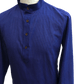 Mens Indian Dhoti Kurta Top in Blue, Thigh Length, for weddings, Bollywood Party  - Alamgir R1219 - Prachy Creations