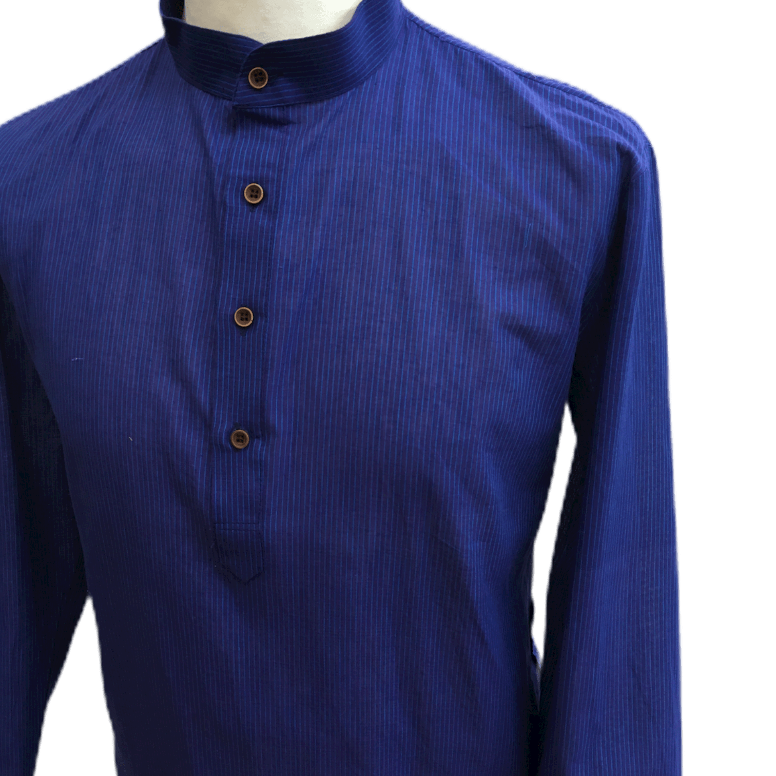 Mens Indian Dhoti Kurta Top in Blue, Thigh Length, for weddings, Bollywood Party  - Alamgir R1219 - Prachy Creations