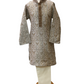Bollywood / Indian weddings - Boys Antique Gold Brocade Gold Kurta set - KCS2215 Rp 0322