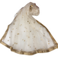 Ladies Net Dupatta with Gold Lace Border - Mix N Match -  HSK2101 Tp0621