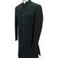 Stunning Bottle Green Self Coloured Embroidery Sherwani with Cream Trousers -  SHU2302 JR0123
