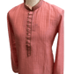 Mens Indian Kurta set in Pink, for weddings, Bollywood Party ( with Draw stringed trousers) - Flair KA1219 - Prachy Creations