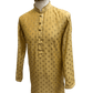 Mens Indian Kurta set in Cream / Gold, for weddings, Bollywood Party ( with Draw stringed trousers) - Innova VY1219 - Prachy Creations