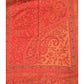 Red - Soft Art Wool Handloom Woven Stole - NTC2205 C 1022