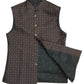 Black - Premium Handloom Brocade Mens Waistcoat - Amazing Fit - DG2204 KJ 0522