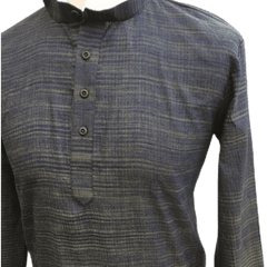 Mens Indian Dhoti Kurta Top in Navy, Thigh Length, for weddings, Bollywood Party  - Adhish Rp1219 - Prachy Creations