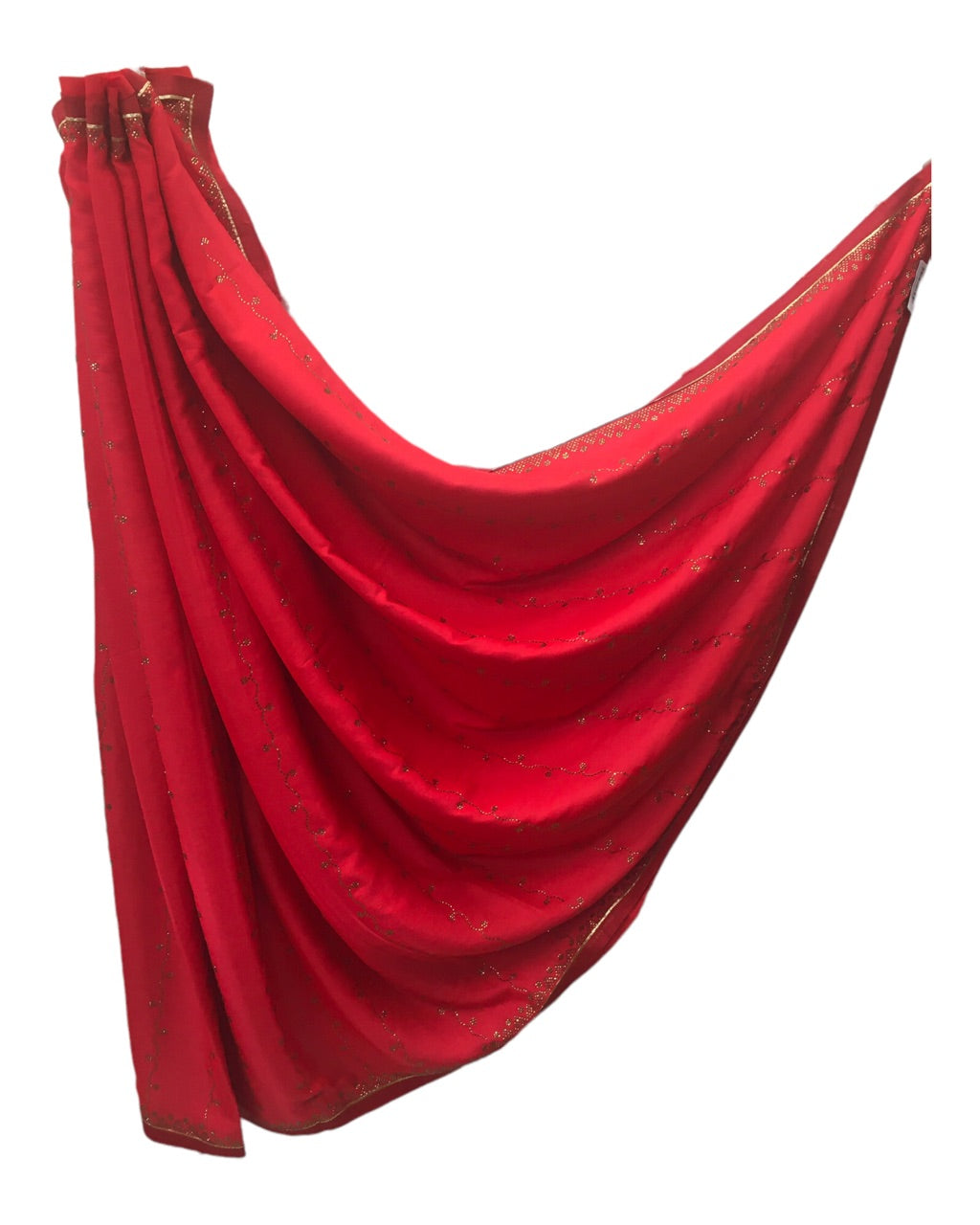 Sale - Coral Pink - Fancy Saree with Blouse Piece - DM2219 VJ 0922