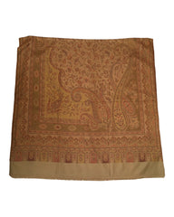 Gold - Soft Art Wool Handloom Woven Shawl - UK Stock - 24hr - NTC2209 KT 1022