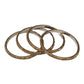 Set of 4 Antique Gold Stone Bangles Set - Bollywood, Weddings 3Line T 1022