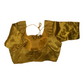 Antique Gold Gaji Silk Saree blouse - 42" Bust - UK 16 - Back Fasten - AF2114 A0921