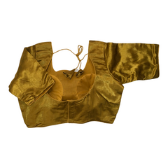 Antique Gold Gaji Silk Saree blouse - 42