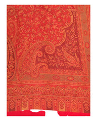 Red - Soft Art Wool Handloom Woven Shawl - UK Stock - 24hr - NTC2209 KT 1022