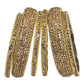 Set of 6 Gold Finish Stone Bangles Set - Bollywood, Weddings 7Line R 1022