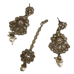 Reverse stone Choker necklace set - Bollywood - Weddings - LNA364- KJ0719 - Prachy Creations