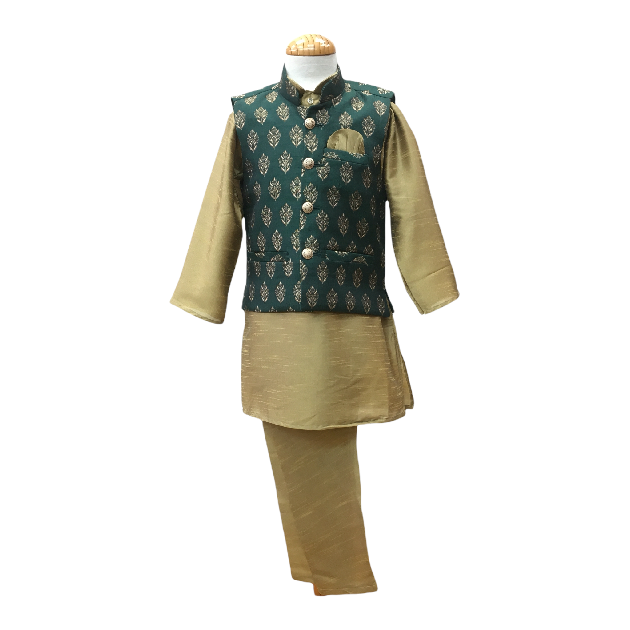 Boys 2025 gold waistcoat