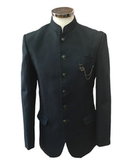 Mens Bottle Green BandhGala / Prince / Chinese Collar Jacket - Fantastic Fit - CS2201 JP 0822