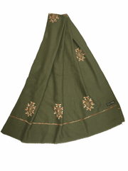 Handloom woven shawl with thread work - ISQ2002 J0920 - Prachy Creations