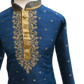 Boys Blue Indian Churidar Set - Handloom Benarasi  -  Bollywood Party Weddings - CKB-VL1914 KT1209 - Prachy Creations
