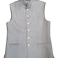Light Grey - Rich Suiting Material Indian Mens Waistcoat - Bollywood - DM2303 KJ 1222