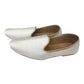 Very comfortable Off White / Cream Raw Silk Loafer Style Mojri - Indian Mens shoes - Mojari, Khossay -  YD2212 A
