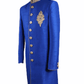 Mens Raw Silk Royal Blue Brocade Sherwani - VL1907 AA1119 - Prachy Creations