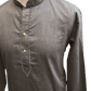 Mens Indian Dhoti Kurta Top in Grey, Thigh Length, for weddings, Bollywood Party  - Chevy Cp1219 - Prachy Creations