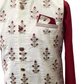 Maroon / Cream -  Mens Kurta Set with Rich Brocade Waistcoat  - MOHRA TT0322