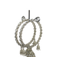 Reverse Stone Silver Finish Zhumki Bangles (Set of 2) - NBA87P 1221