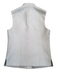 Light Grey - Rich Suiting Material Indian Mens Waistcoat - Bollywood - DM2303 KJ 1222