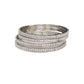 Silver Finish Reverse Choki Stone Bangles (Set of 4) - Mix N Match - D9224 C 1022