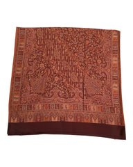 Maroon - Soft Art Wool Handloom Woven Shawl - UK Stock - 24hr - NTC2209 KT 1022