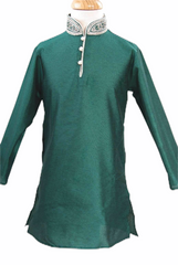 Boys Indian Kurta Set - Bollywood  - Weddings - CKB 1603J Jade - kv0716 - Prachy Creations