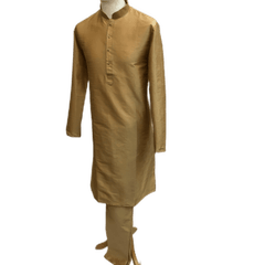 Mens Silky Gold Kurta Sets -MIx N Match with waistcoats and Dupattas - VL1912 KV1119 - Prachy Creations