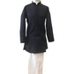 Bollywood / Weddings - Boys Navy Blue Pure Cotton Chikan Kurta set - Emperor KP 0822