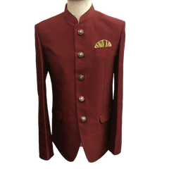 Delivery 48 hrs - Maroon Burgandy  Mens BandhGala / Nehru / Prince / Chinese Collar Jacket - Fantastic Fit - YD1930 TP1219 - Prachy Creations