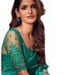 Designer Turquoise Green Saree with Embroidered Contrast  Ready Blouse - ANM3114 TC0122