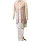 Pink - Long Waistcoat Mens Kurta Set - UK Stock - 24h Dispatch - SANMAN JY 0223