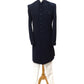 Stunning Navy Blue Self Coloured Embroidery Sherwani with Cream Trousers -  SHU2301 JR0123