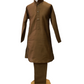 Bollywood / Indian weddings - Boys Antique Gold Brocade Waistcoat and Gold Kurta set - KCS2213H 0322