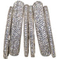 A set of 6 Silver finish Stone Bangles Set - Bollywood, Weddings 7Line R 1022