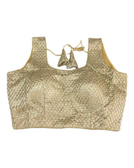Rich Light Gold- Saree / Lehnga blouse - Size 38