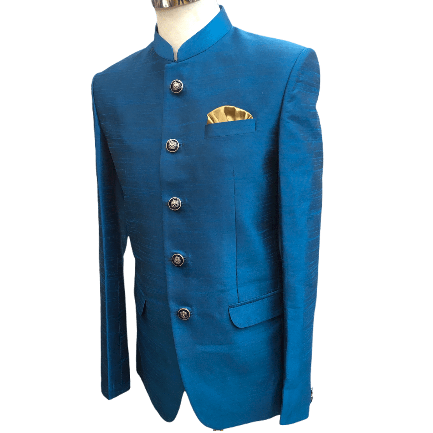Bandhgala suit blue sales