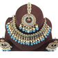 Light Sky Blue Large Choker Necklace set with matching Earrings - SMA2111KC 1021