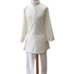 Bollywood / Weddings - Boys Cream Pure Cotton Lucknow Kurta set - Emperor KP 0822