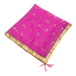 Ladies Net Dupatta with Gold Lace Border - Mix N Match - HSK2101 Tp0621 - Prachy Creations