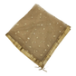Ladies Net Dupatta with Gold Lace Border - Mix N Match - HSK2101 Tp0621 - Prachy Creations