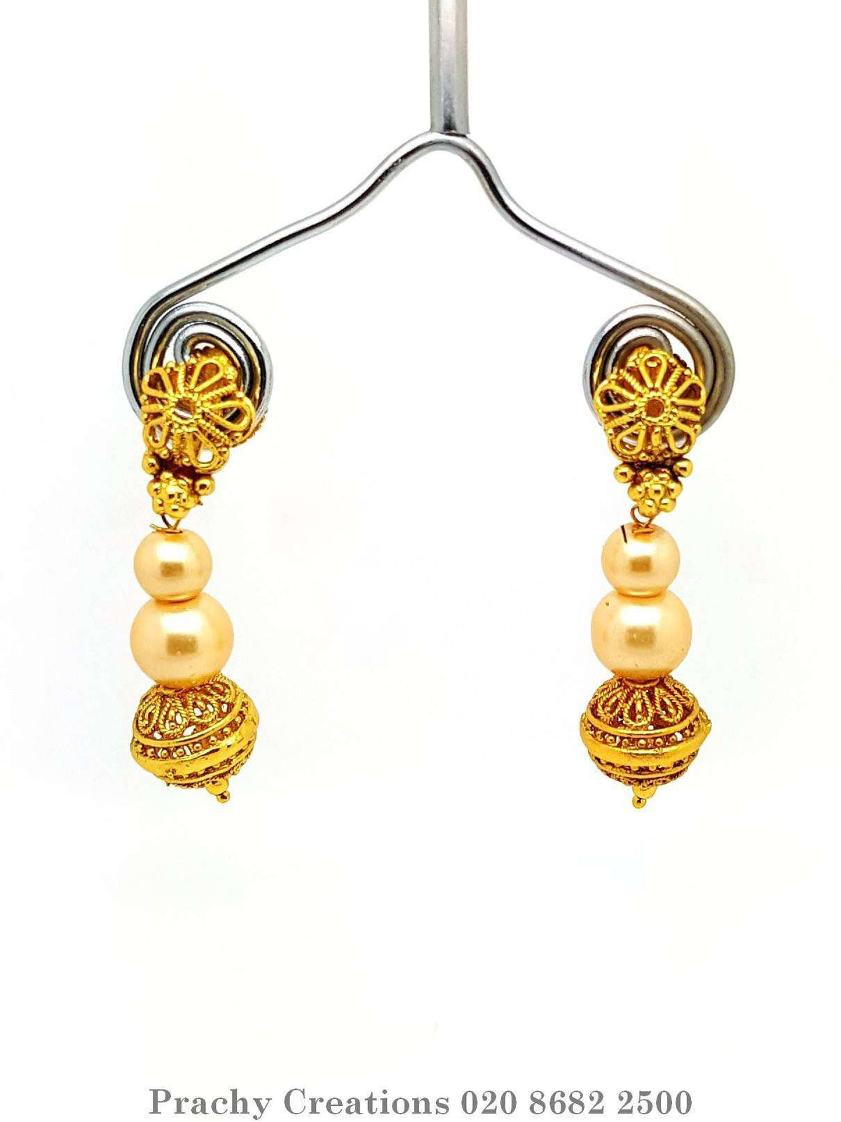Long pearl Mala set - MA 20 - VK 0416 - Prachy Creations