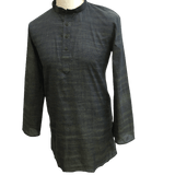 Mens Indian Dhoti Kurta Top in Navy, Thigh Length, for weddings, Bollywood Party - Adhish Rp1219 - Prachy Creations