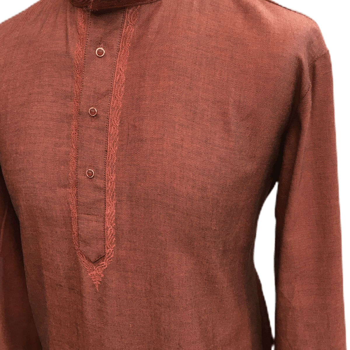 Mens Indian Dhoti Kurta Top in Peanut Pink, Thigh Length, for weddings, Bollywood Party - Corsa Cp1219 - Prachy Creations
